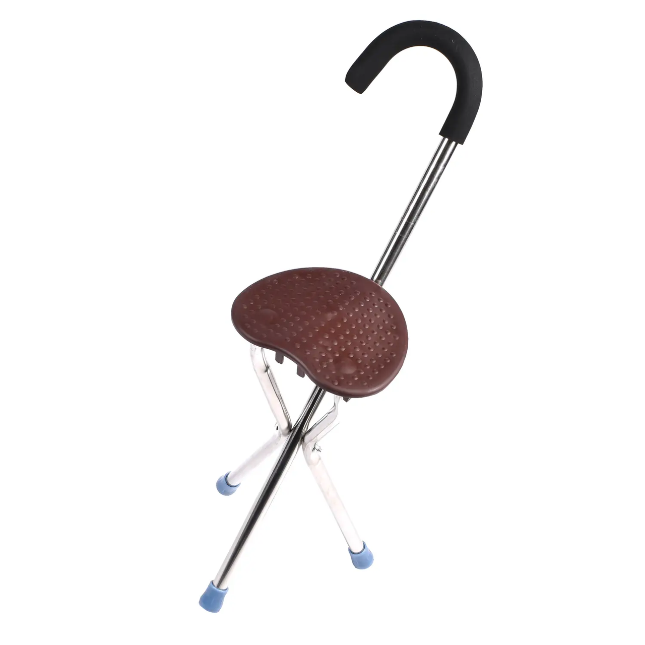 Складна тростина з сидінням на 3 ніжках для ходьби, фото 1