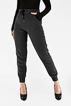 Жіночі зимові байкові штани Штани на флісі під манжет Сірий цвіт XL-5XL, фото 3