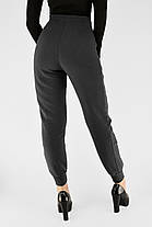 Жіночі зимові байкові штани Штани на флісі під манжет Сірий цвіт XL-5XL, фото 4