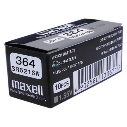 Батарейка Maxell SR 621W 364 (ціна за 10 шт)