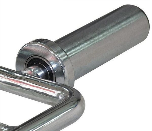 Гриф для штанги треп гриф овальний хромований Stein Оlympic Triceps Press bar діаметр 50 мм вага 13 кг, фото 3