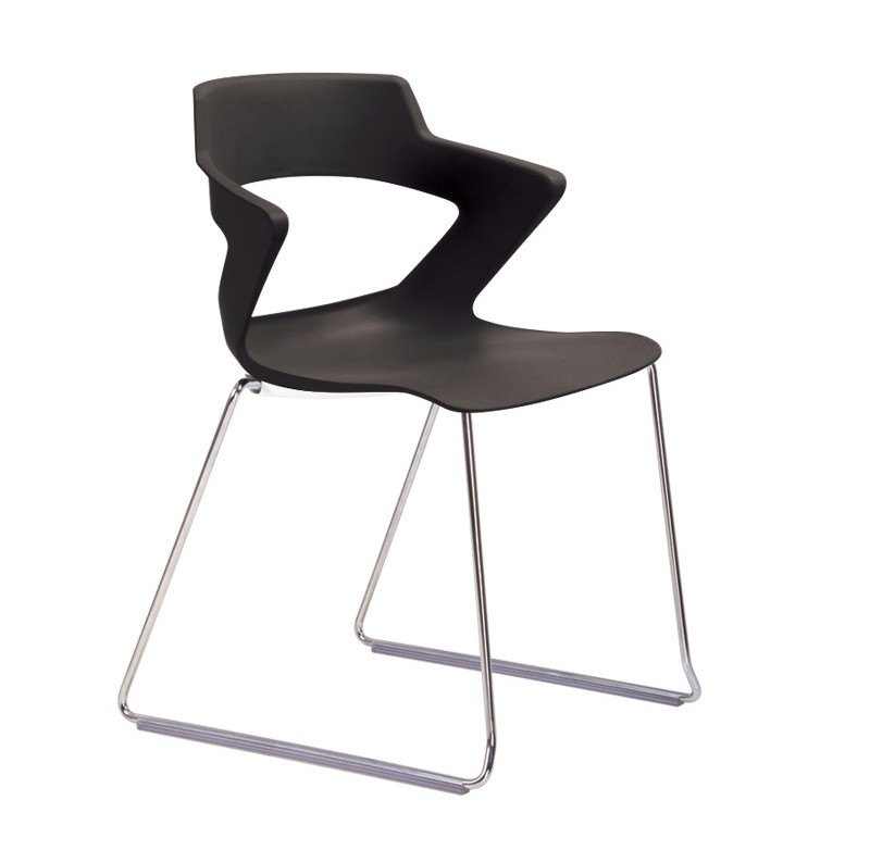 Стілець офісний Zenith plast cfs chrome пластик black (Новий Стиль ТМ)