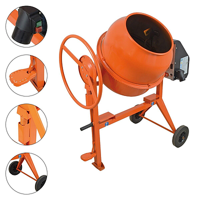 Бетонозмішувач FEYERTEC Profi (630 Вт, 160 л, 28000 об/хв)