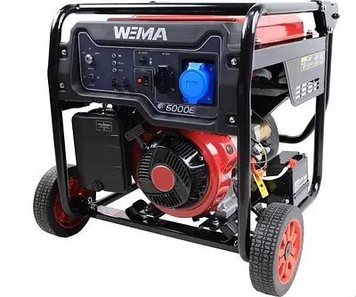 Генератор бензиновий WEIMA 7.2/7.4 кВт, 25 л, 4-тактний, однофазовий