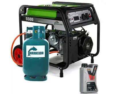 Генератор газ/бензин Barracuda (5/5.5 кВт однофазний, чотирьохтактний)