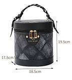 Косметичка дорожня жіноча. Кейс бокс для косметики водонепроникний. Органайзер скриньки для косметики, фото 7