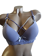 Бюстгальтер гладкий із невеликим пуш-ап чашка В фіолетовий