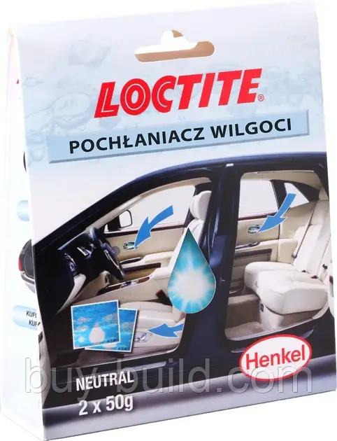 Поглинач вологи в авто Loctite Humidity Absorber (2шт х 50г)