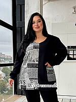 Туніка жіноча Газета сіра