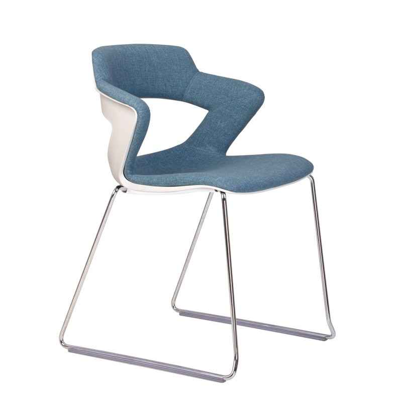 Стілець офісний Zenith cfs plast plus chrome пластик white (Новий Стиль ТМ)