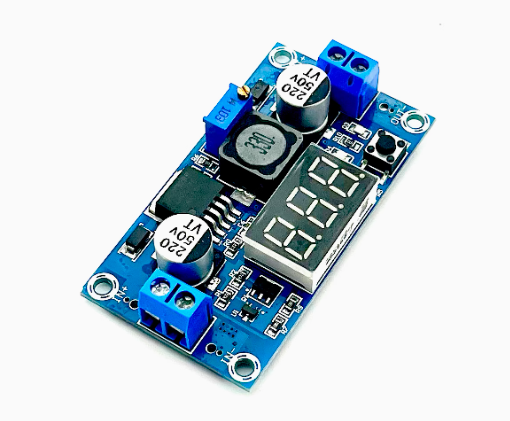 LM2596 DC-DC понижающий преобразователь напряжения с вольтметром ...