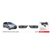 Фари дод.модель Ford Focus 2003-06/FD-211/H8-12V35W/ел.дріб