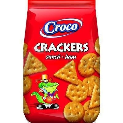 Крекер Croco Crackers з шинкою 100 г., фото 1