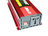 Перетворювач напруги інвертор Eryuan 2600W LCD DC/AC 12V-220V з чистою синусоїдою і вольтметром, фото 3