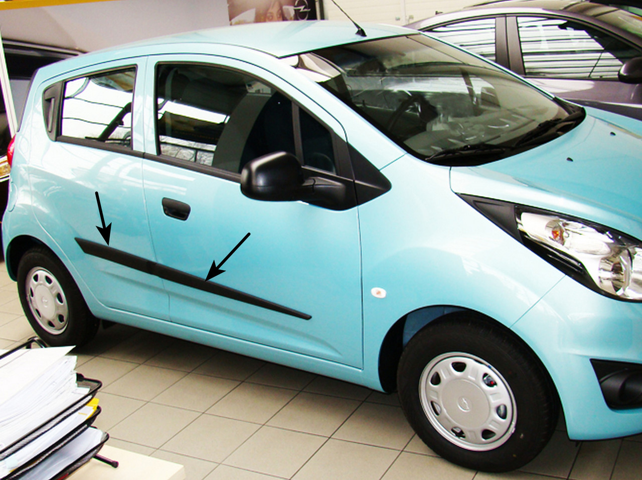 Молдинги на двері для Сhevrolet Spark M300 2009+