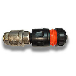 Комплект для підключення шланга 1/2"-5/8" 12,5-15мм до бака для літнього душу 1/2"