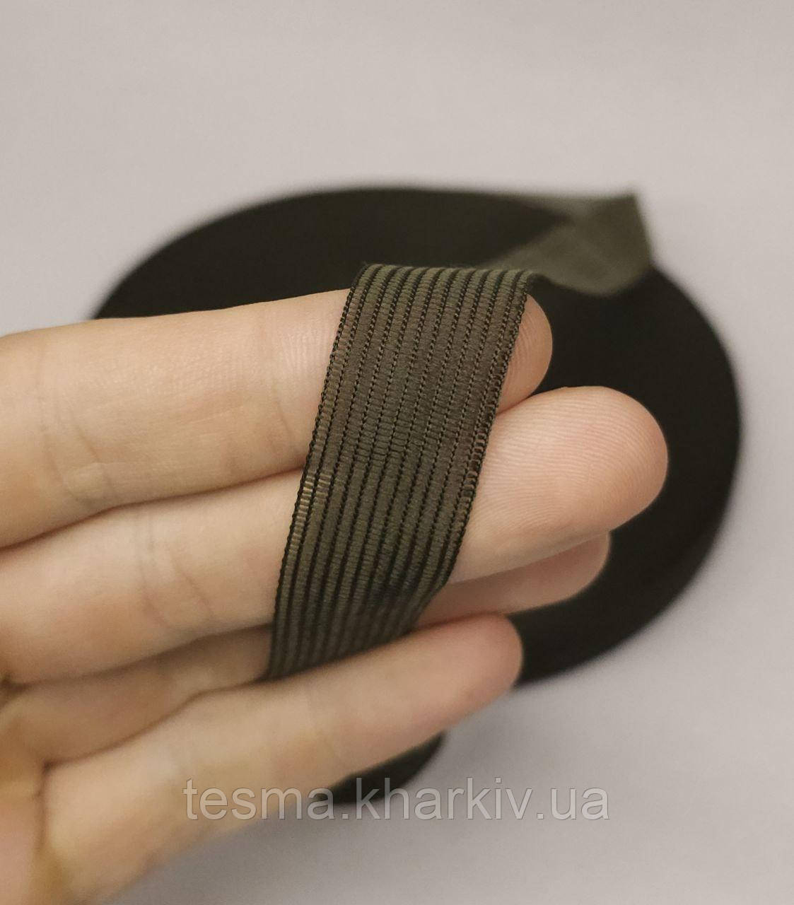 Тасьма окантовочна, лямовка 18 мм 50 м темно-коричневий
