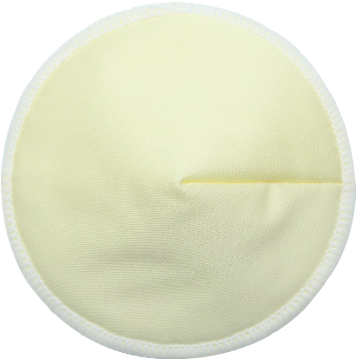 Багаторазові лактаційні вкладки-прокладки жовтий, 2шт, фото 1