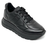 Жіночі кросівки чорного кольору на шнурівці Mida 210944(1) розмір 36