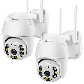 Комплект 2шт WIFI камера відеоспостереження 2MP, CAMERA CAD N3 / Вулична IP камера / Зовнішня поворотна камера