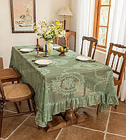 Скатертина мереживна Malva 1.1х1.5м зелена