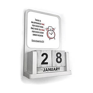 Вічний календар дерев'яний There is an appointed time for everything / There is an appointed time хркв014а Тур-Колекшн