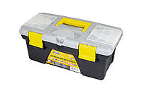 Ящик для инструментов с пластиковыми замками съемные органайзеры 14" 355х182х153 мм 79-2814