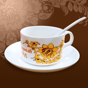 Друк фото на чашках кавових із блюдцем і ложкою - фото 3 - id-p446009226
