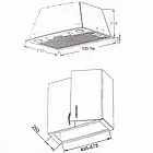 Кухонна витяжка BORGIO Slim-box (TR) 52 inox, фото 5