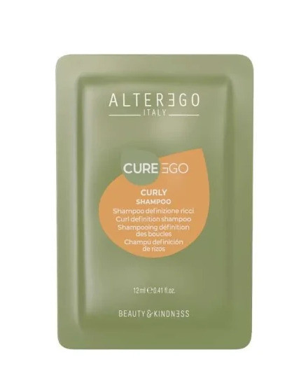 ALTER EGO ITALY CUREEGO Curly Shampoo Шампунь для кучерявого або хвилястого волосся (саше), 12 мл (оригінал)