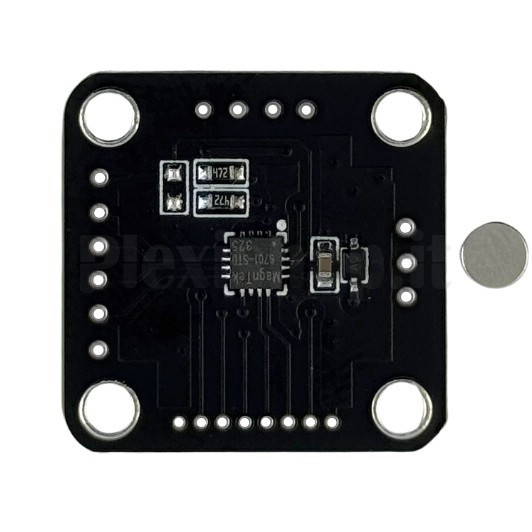 MT6701QT - I2C модуль магнітного датчика кута повороту 14-біт енкодер