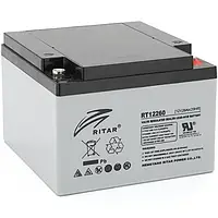 Акумулятор AGM RITAR RT12260, Gray Case, 12V 26.0 Ah (166 х 178 х125 ) Q1