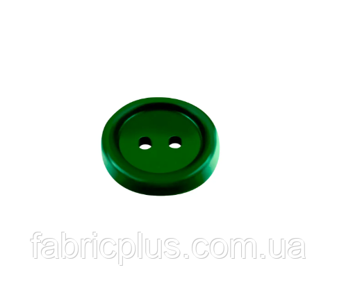 Гудзики сорочкові 15 мм, ( 24 L) №407 колір темно-зелений