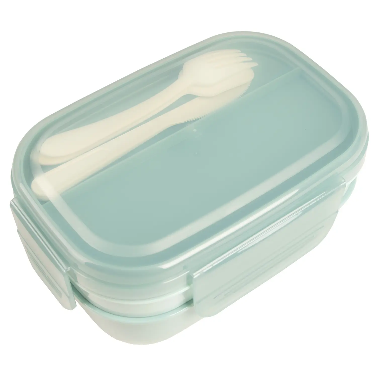 Ланч-бокс потрійний з приборами, фото 1