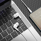 Навушники вакуумні HOCO M97 Enjoy universal earphones гарнітура з мікрофоном біла, фото 3
