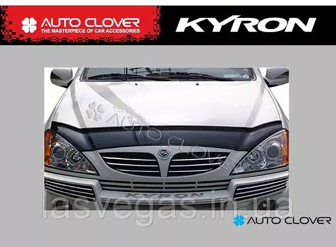 Дефлектор капота, мухобойка SsanYong Kyron 2005-2010 (Autoclover/Корея), фото 1