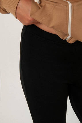 1620-78чор Чорні теплі лосини на хутрі для дівчинки Тм Авекс, фото 2