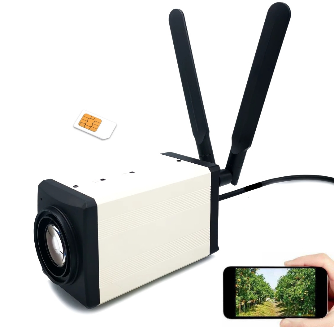 Металева охоронна 4G-камера HQCAM 5MP 30X 64Gb. CamHi Pro, фото 1