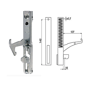 Петлі двері CR065 (0023014) для печі Unox XF 090 Rossella, Tecnoeka, фото 2