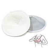 Багаторазові лактаційні вкладки-прокладки сірі, 2шт, фото 3