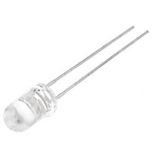 Світлодіод 5мм білий 3V яскравий LED F5