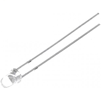 Світлодіод 3мм синій 2,6V яскравий (корпус прозорий) LED F3