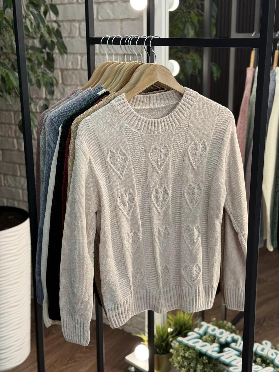 Теплий жіночий светр, тканина "В'язка" 48, 50, 52, 54 розмір 48