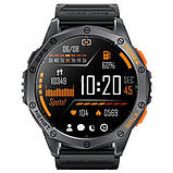 Розумний наручний годинник Smart GPS Max з компасом і ліхтариком + 2 ремінці (Чорний), фото 4