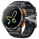 Розумний наручний годинник Smart GPS Max з компасом і ліхтариком + 2 ремінці (Чорний), фото 2