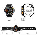 Розумний наручний годинник Smart GPS Max з компасом і ліхтариком + 2 ремінці (Чорний), фото 6