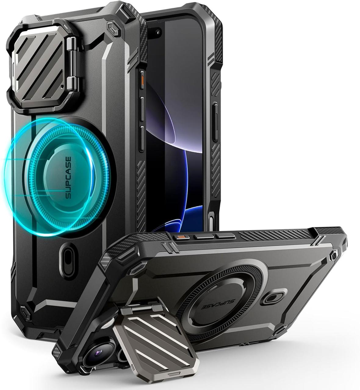 Чохол Supcase для iPhone 16 Pro Max - Unicorn Beetle XT Mag, MagSafe, Black (KD240923)