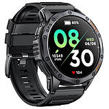 Розумний наручний годинник Smart GPS Max з компасом і ліхтариком + 2 ремінці (Чорний), фото 11