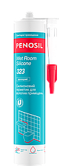 Силіконовий герметик для вологих приміщень PENOSIL Wet Room Silicone 323 прозорий, 280 мл