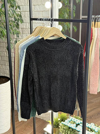 Теплий жіночий светр, тканина "В'язка" 48, 50, 52, 54 розмір 48, фото 1